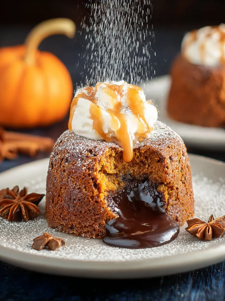 Irresistible Pumpkin Spice Lava Cakes for Cozy Nights First Image