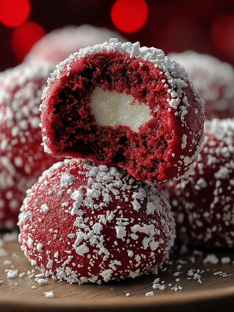Irresistible Red Velvet Snowball Cookies Recipe First Image