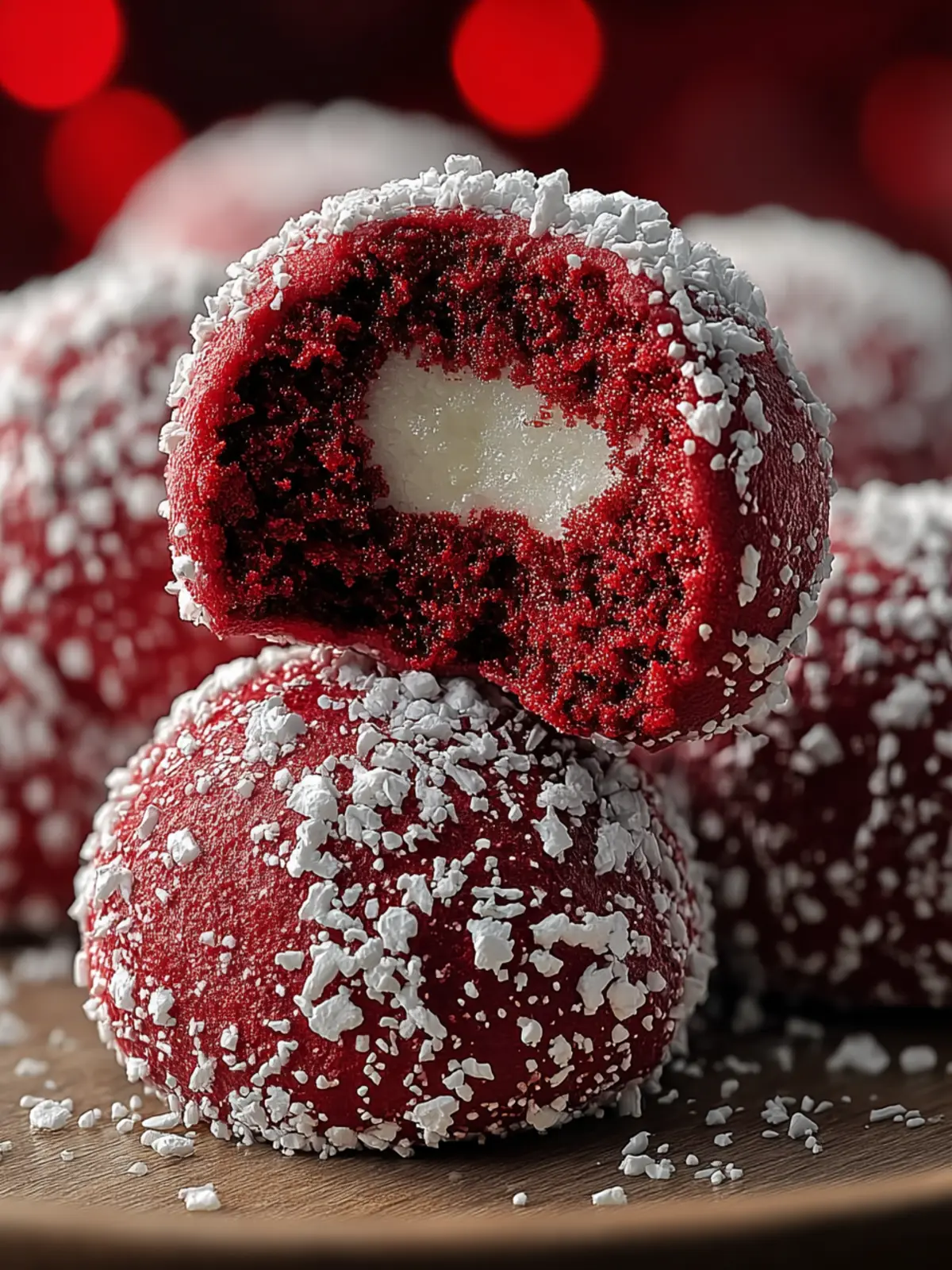 Irresistible Red Velvet Snowball Cookies Recipe First Image