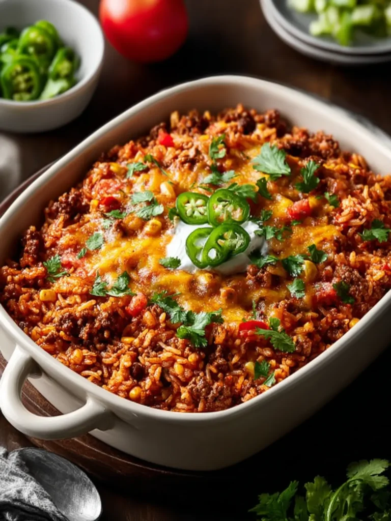 Mexican Ground Beef Casserole with Rice: The Ultimate Comfort Dinner Everyone Loves First Image