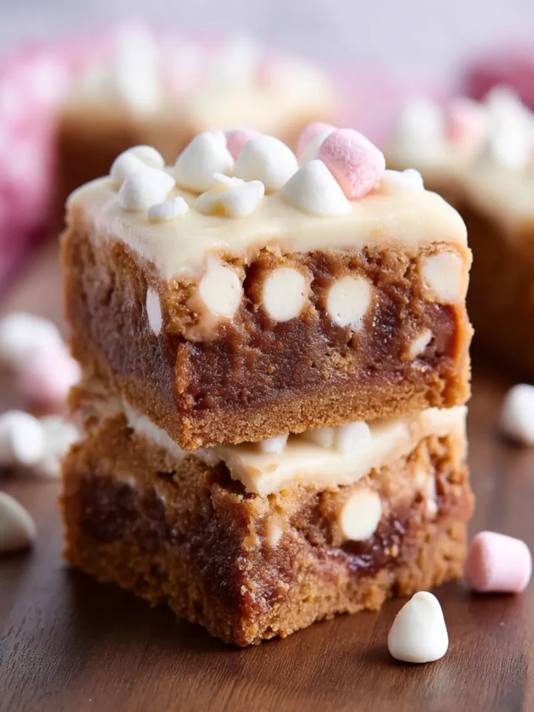 Gingerbread White Chocolate Blondies First Image