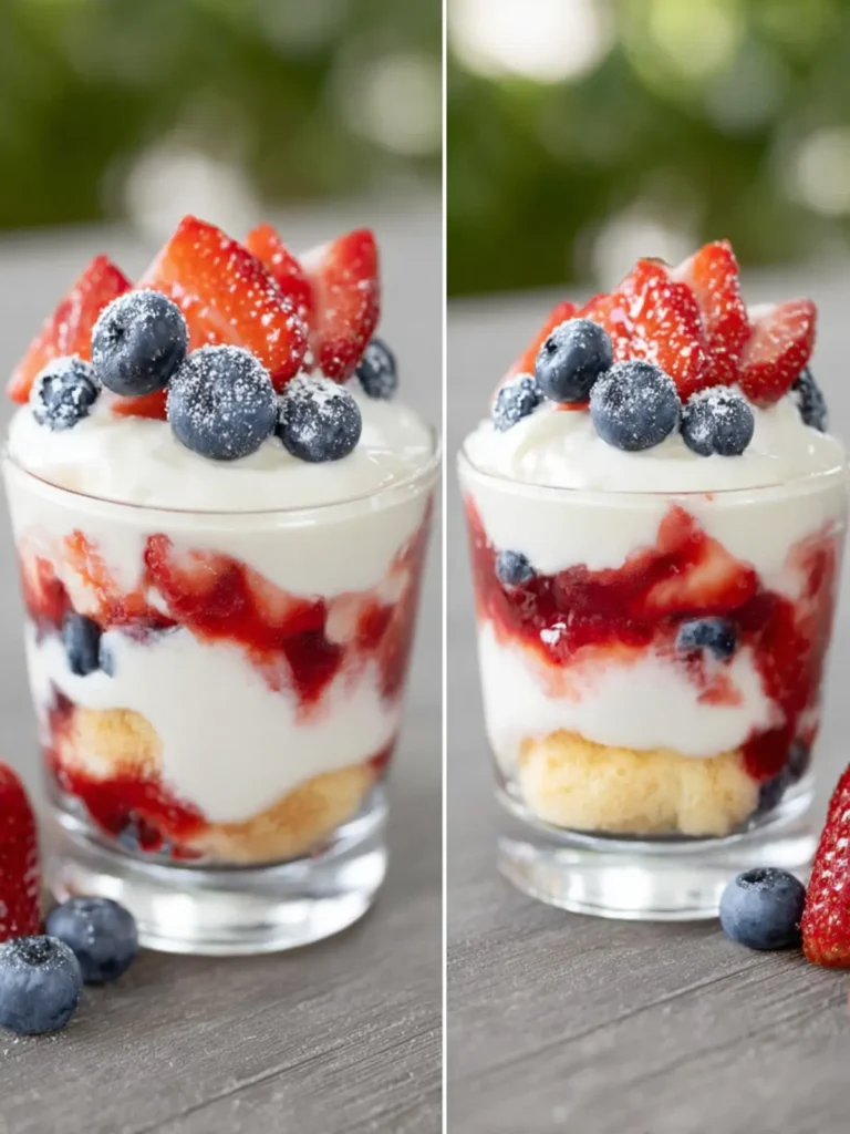 Easy Red, White, and Blue Trifles First Image