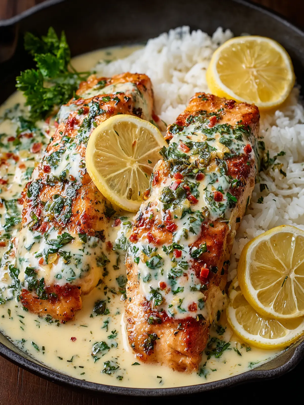 Creamy Lemon Chicken & Rice (Bright, Comforting & One-Pan) First Image