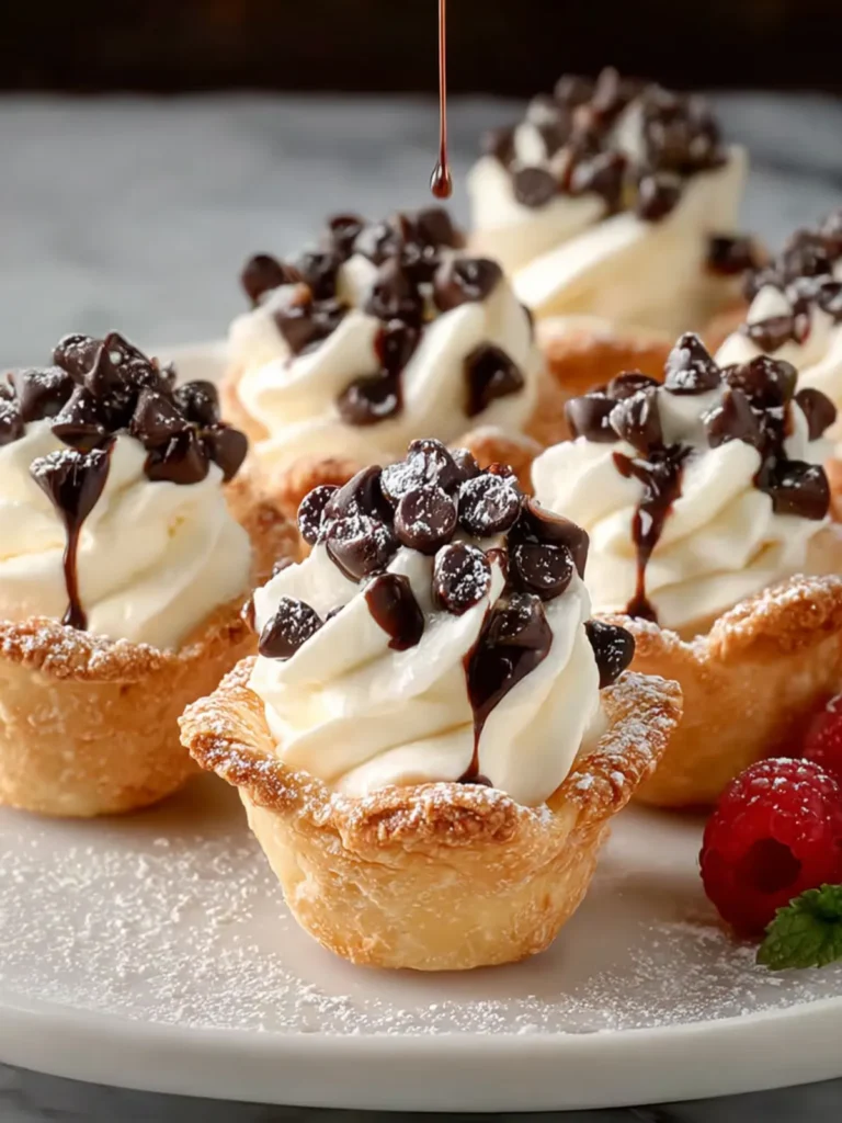 Irresistible Mini Cannoli Cups: A Sweet Delightful Treat First Image