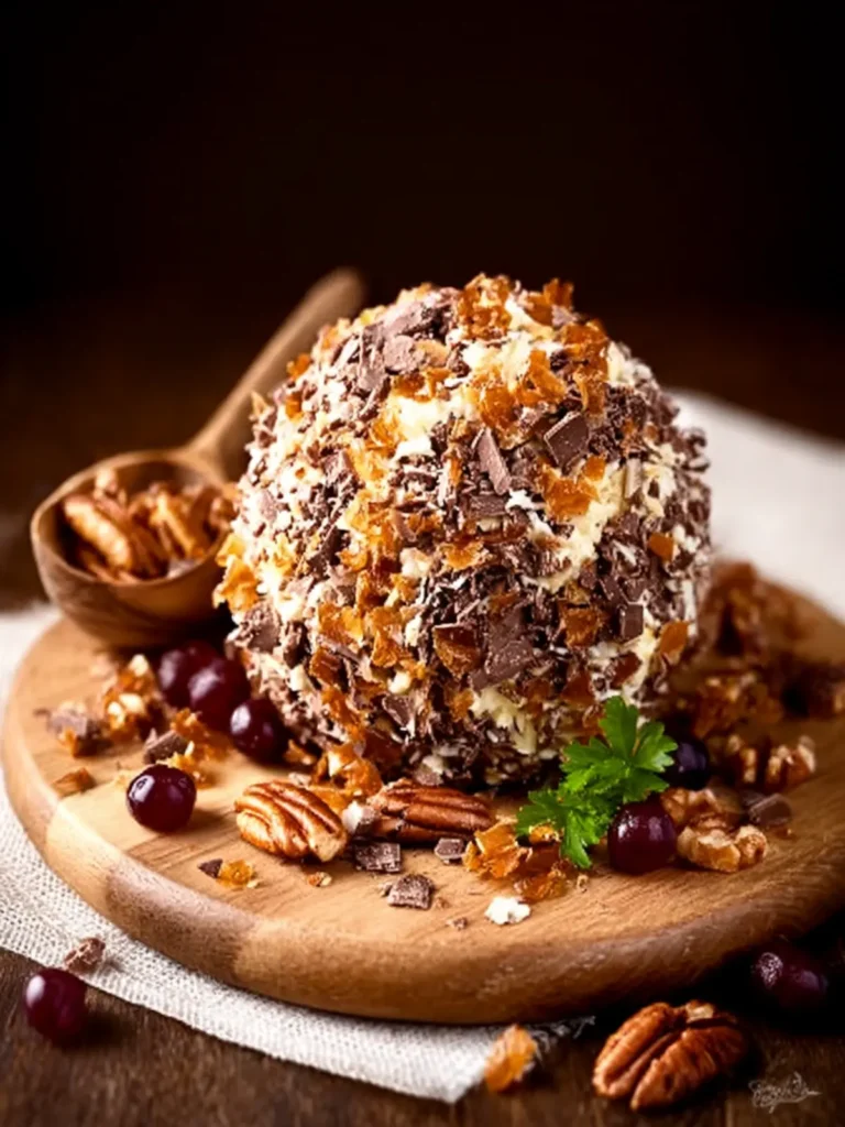 German Chocolate Cheese Ball First Image