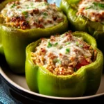 Stuffed Green Peppers (with Rice, Italian Sausage, and Parmesan) First Image