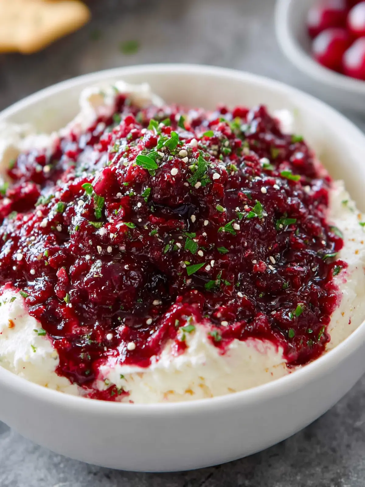 Cranberry Cream Cheese Dip First Image