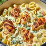 Creamy Spinach and Artichoke Chicken Pasta Delight First Image