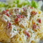 Gluten-Free Spaghetti Squash Chicken Alfredo First Image