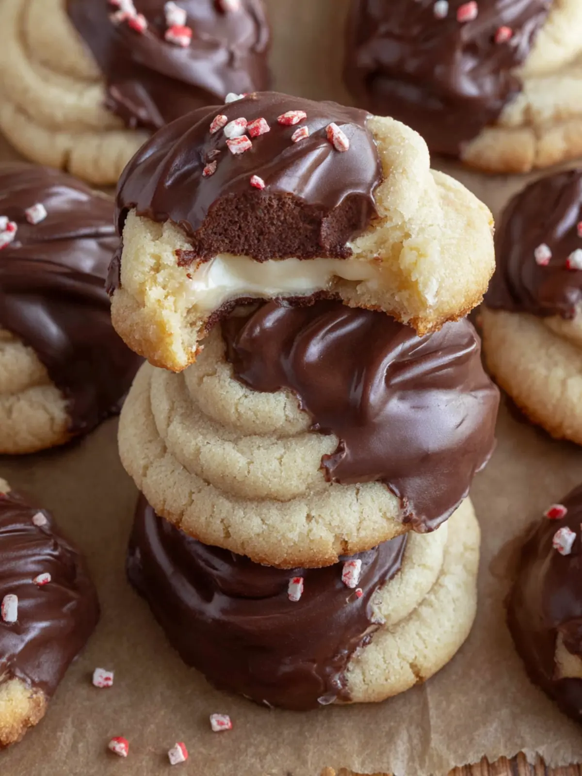 Chocolate Dipped Cookies First Image