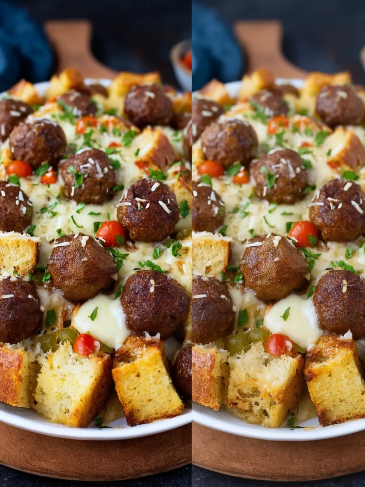 Easy Recipes: Ciabatta Meatball Italian Stuffing Bake First Image