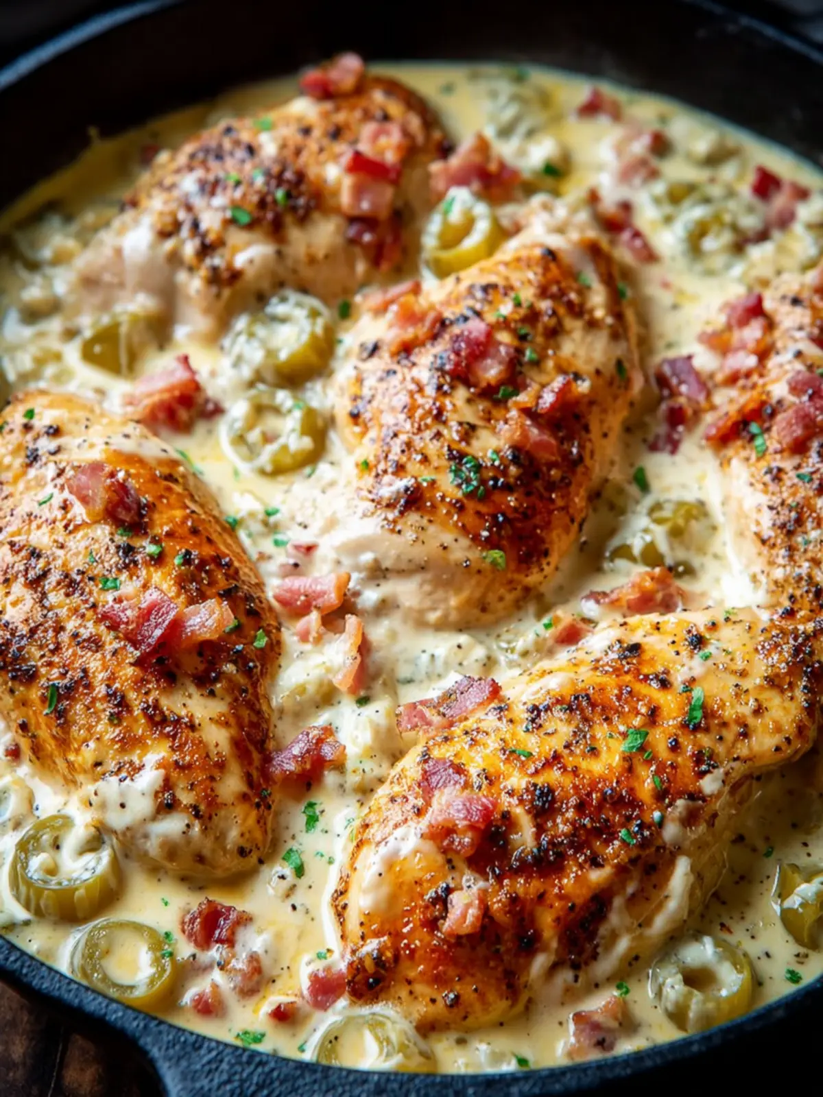 Creamy Pepperoncini Chicken Skillet First Image