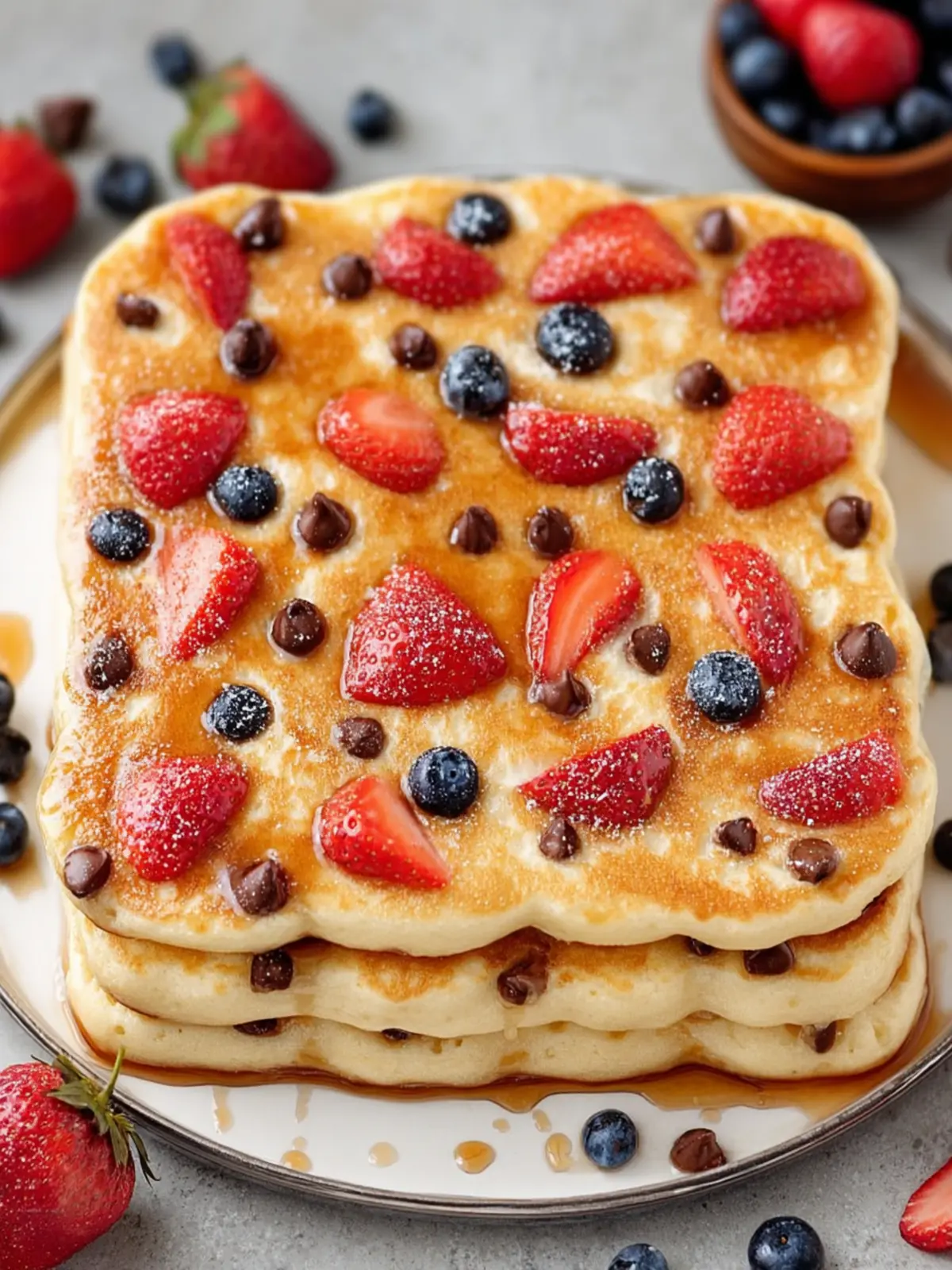 Sheet Pan Pancakes (Made with Kodiak Mix) First Image