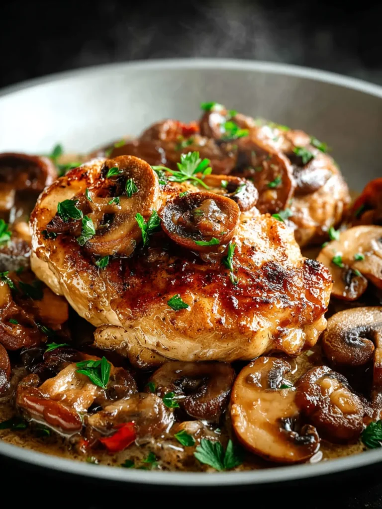 Irresistible Mushroom Chicken: Cozy Comfort Food Recipe First Image
