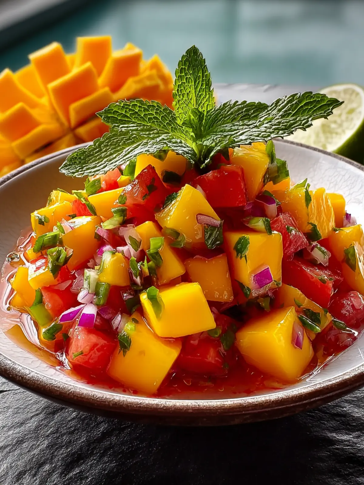 Easy Summer Mango Salsa First Image