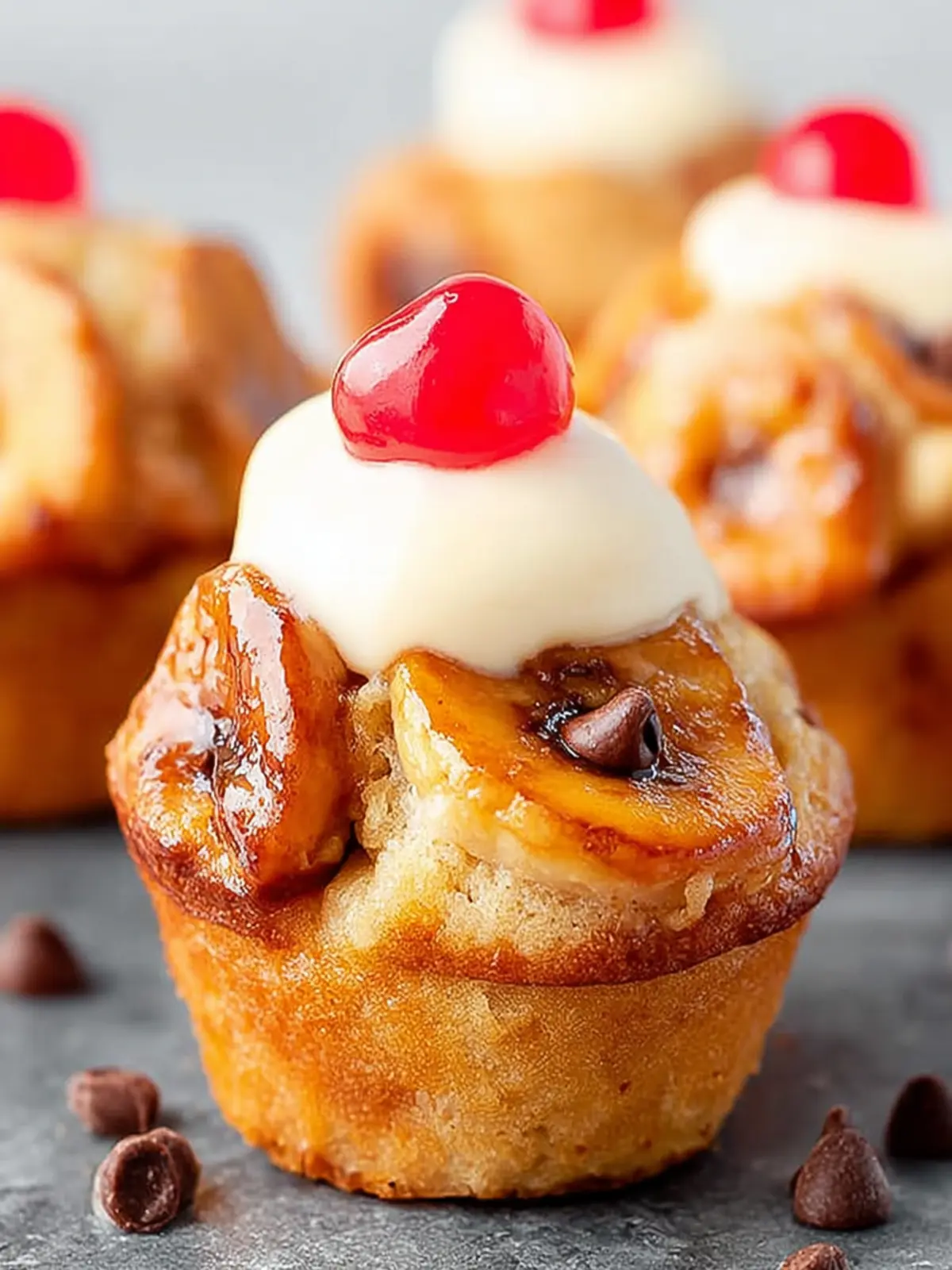 Mini Peanut Butter Banana Protein Muffins First Image