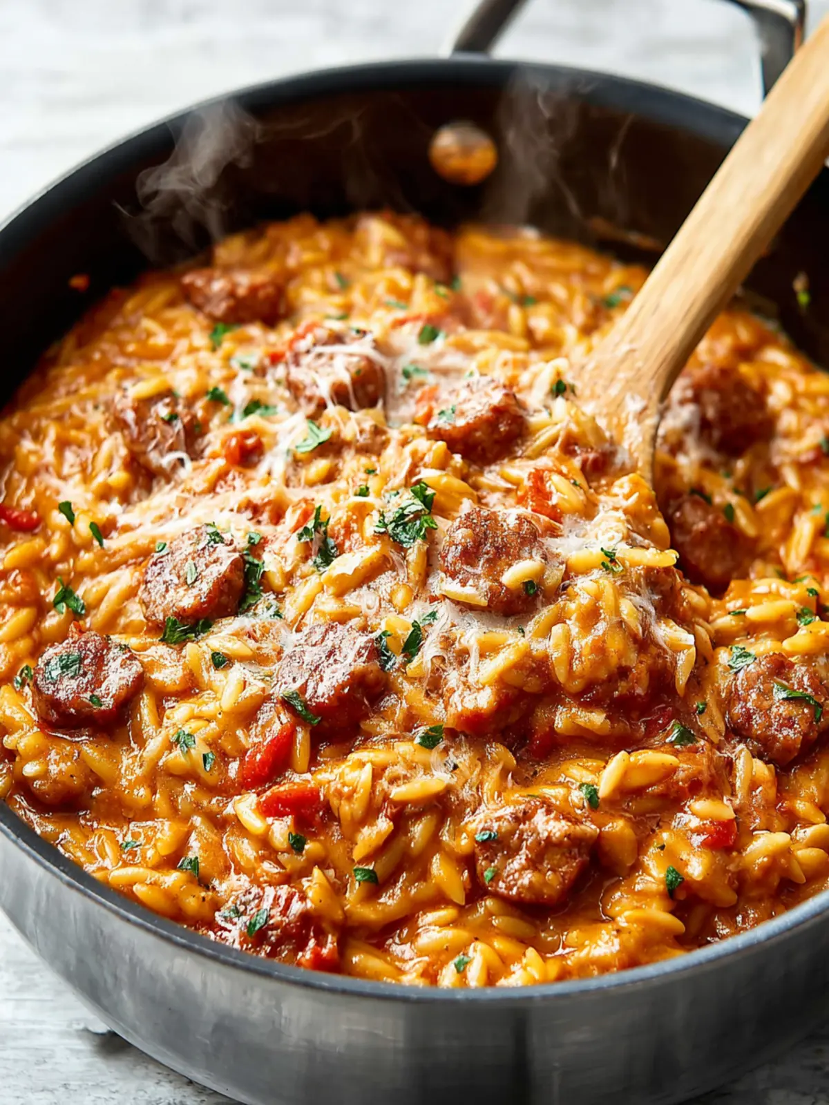 Spicy Italian Sausage Orzo First Image