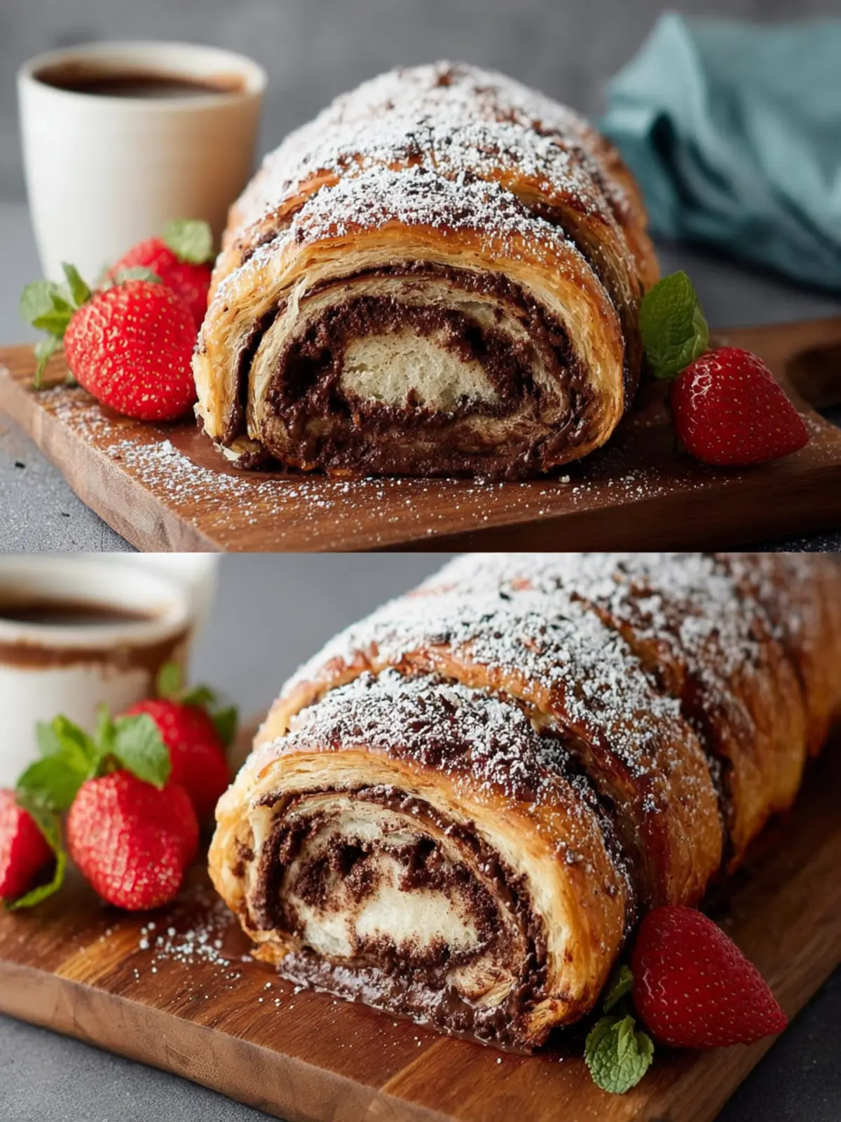 Chocolate Croissant Loaf | Easy Puff Pastry Recipe First Image