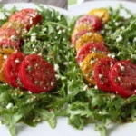 Easy Heirloom Tomato Arugula Salad First Image