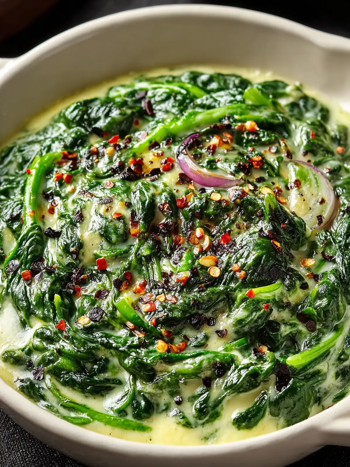 Indulge in Steakhouse Creamed Spinach – A Velvet Delight First Image
