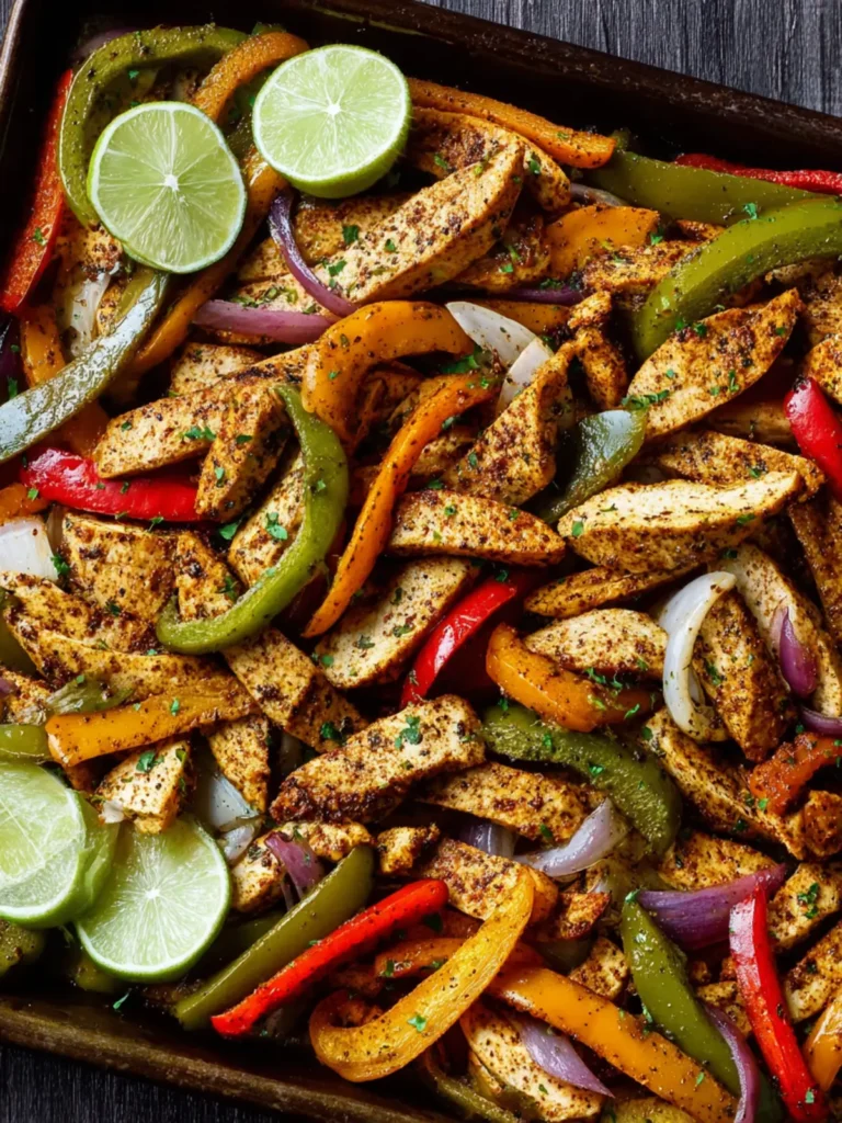 Sheet Pan Chicken Fajitas First Image