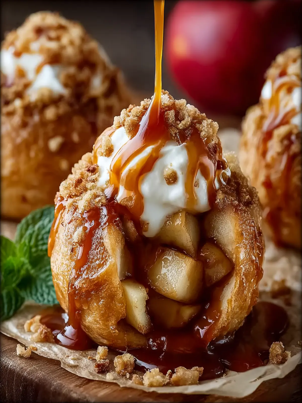 Caramel Apple Pie Bombs First Image