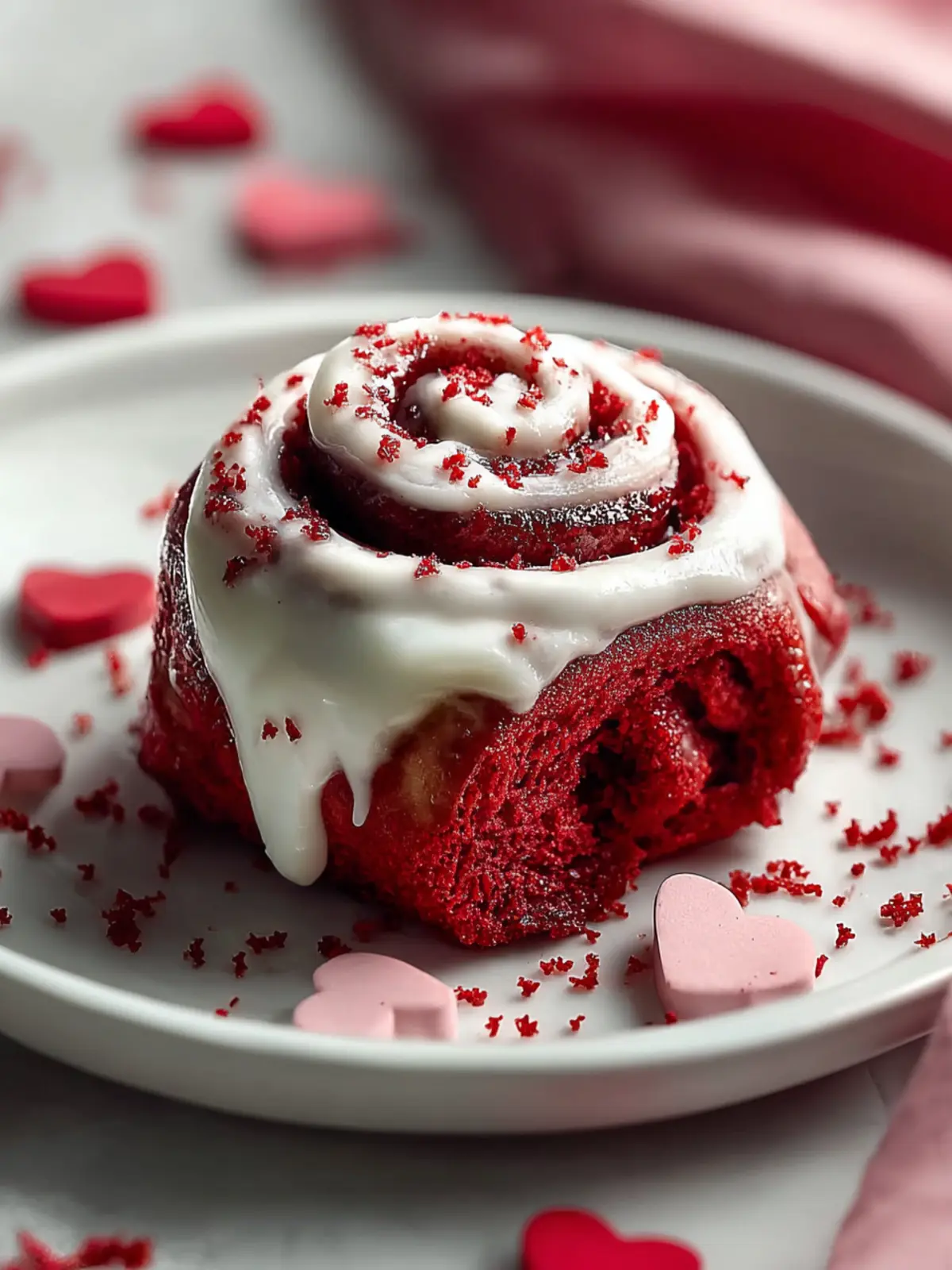 Irresistible Red Velvet Valentine’s Day Cinnamon Rolls Recipe First Image