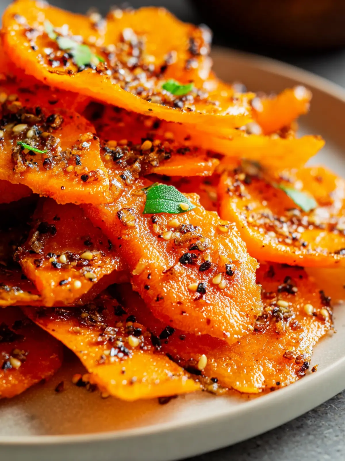 Irresistible Crispy Maple Garlic Smashed Carrots Recipe First Image