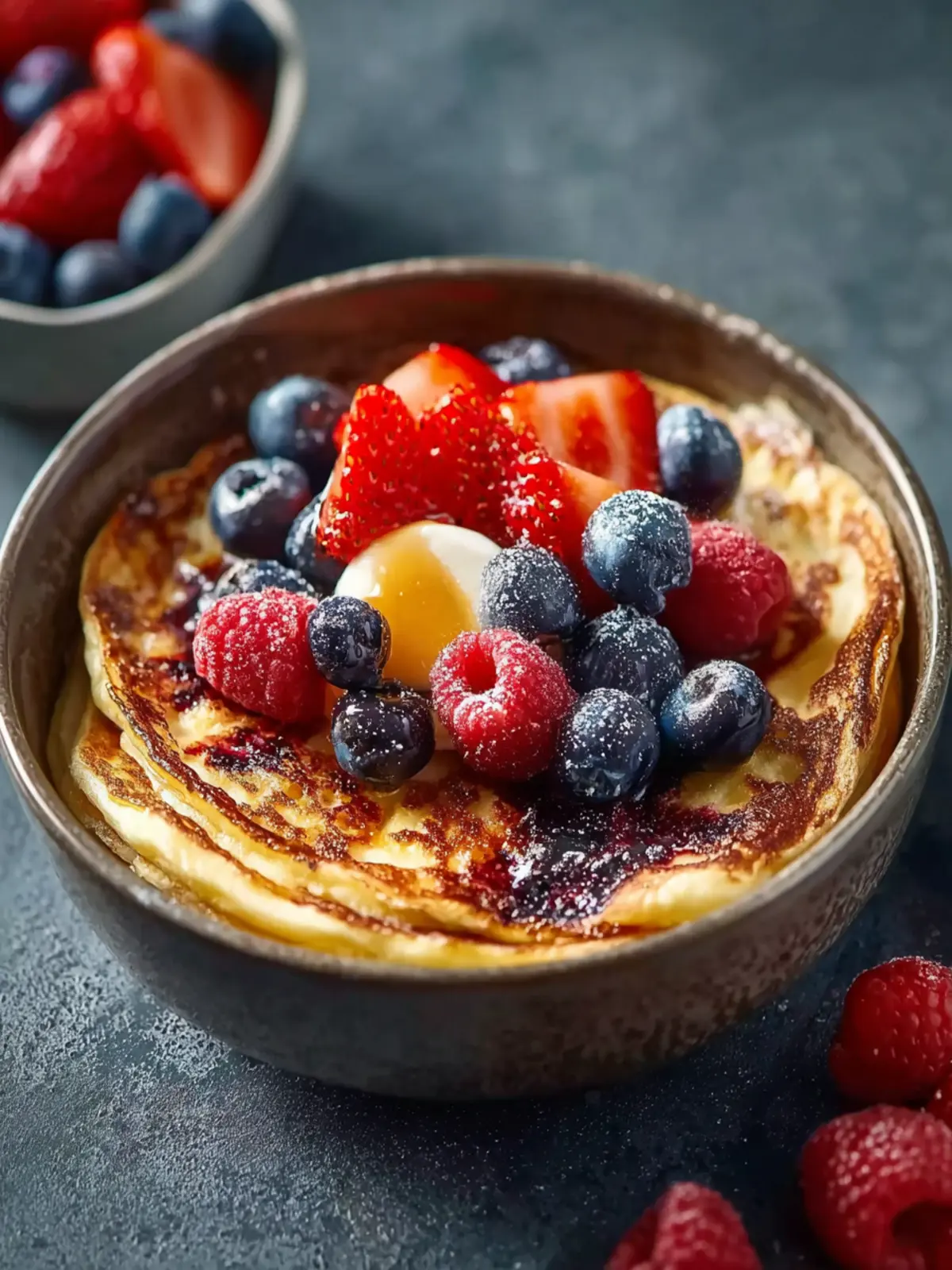 High Protein Pancake Bowl for Meal Prep First Image