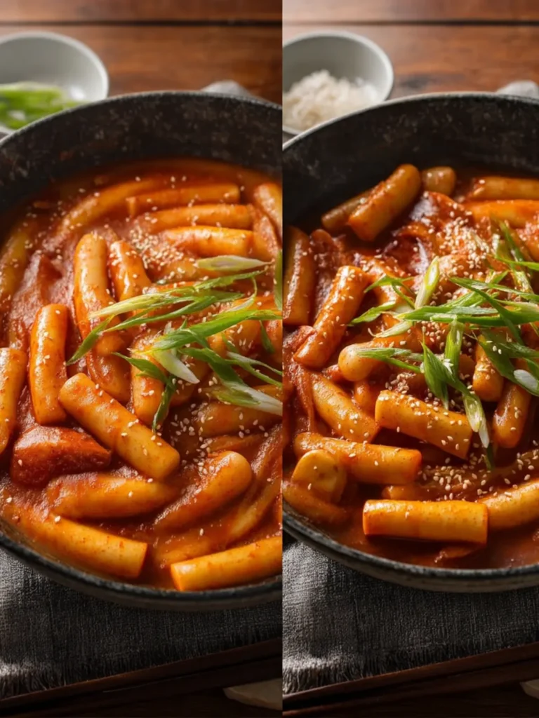 Easy Korean Spicy Rice Cakes (Tteokbokki) First Image