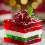 Easy Layered Christmas Jello First Image