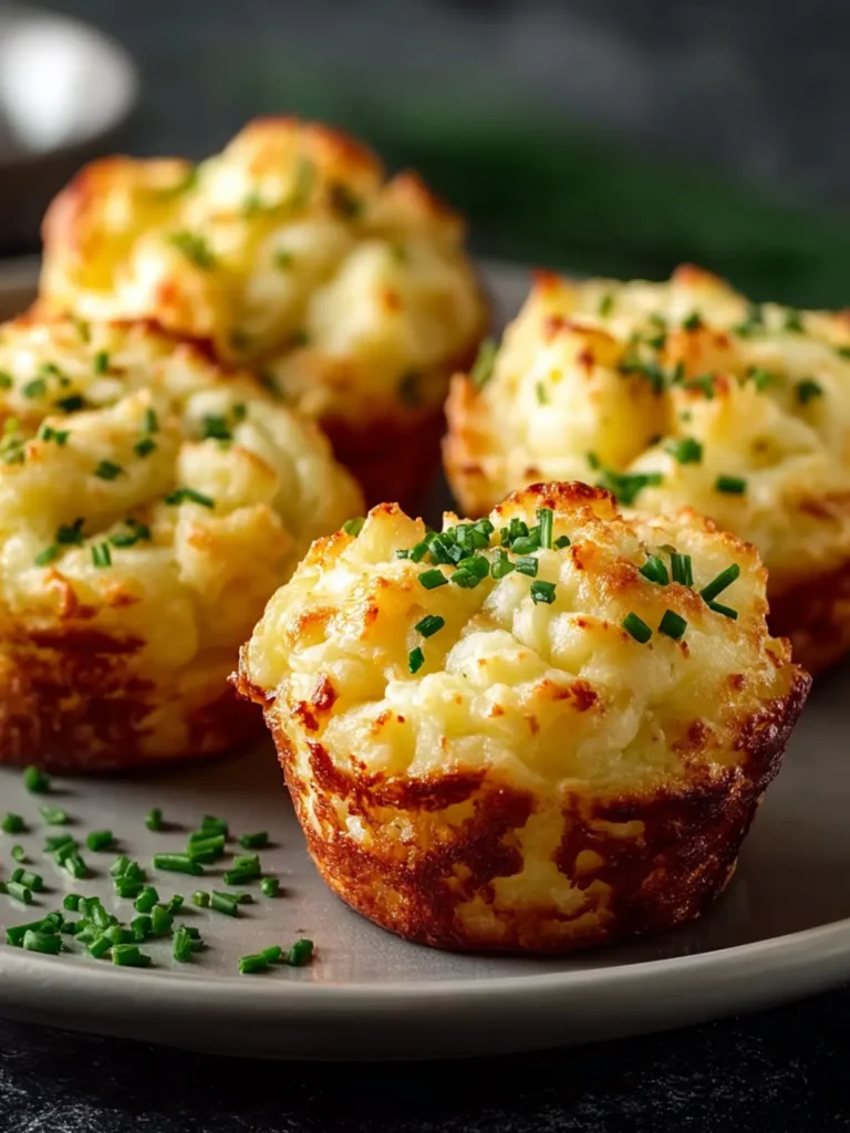 Cheesy Mashed Potato Muffins First Image