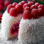 Irresistible Raspberry Coconut Snowball Cake for Spring Delights First Image