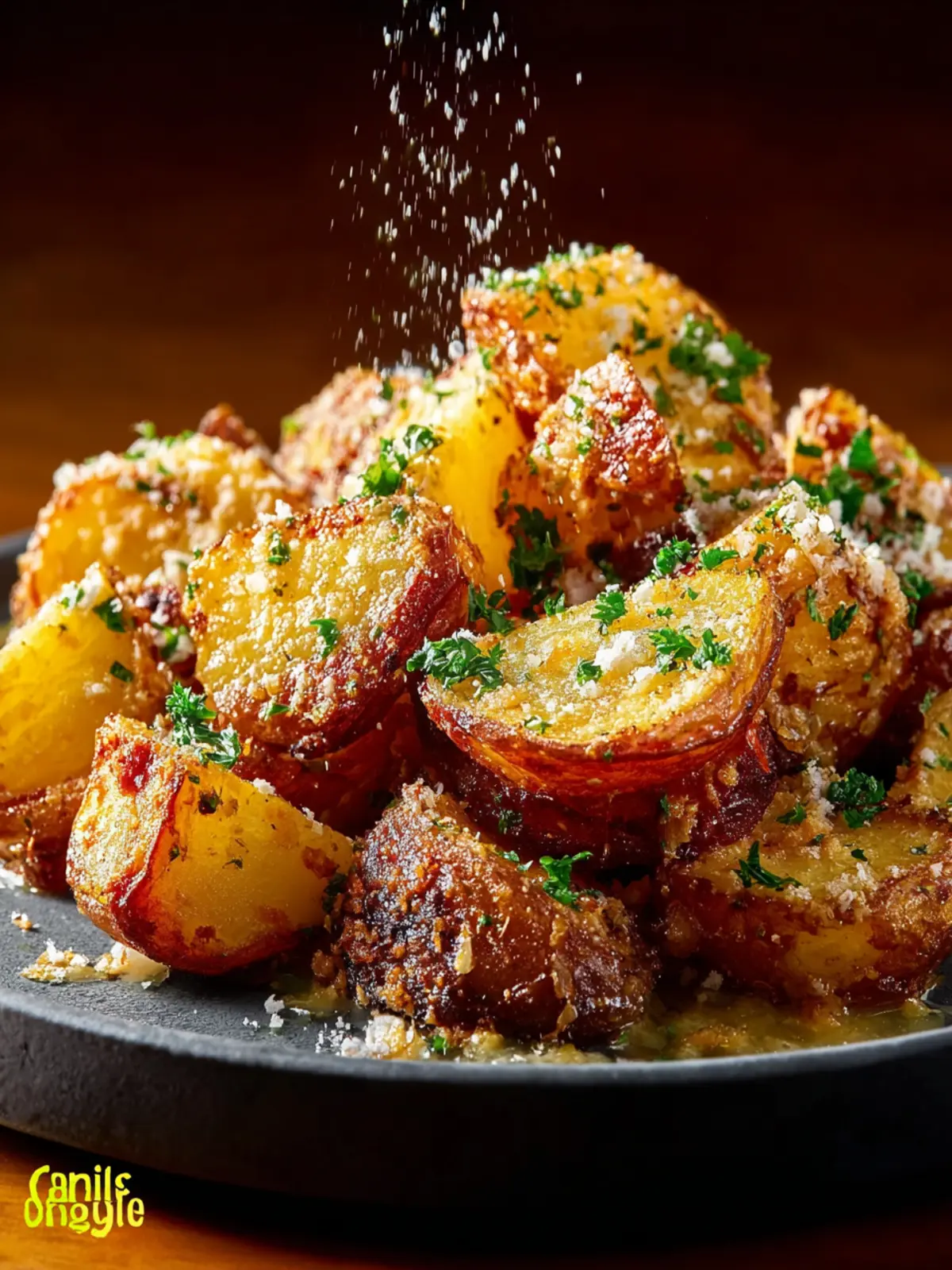 Garlic Parmesan Roasted Potatoes First Image