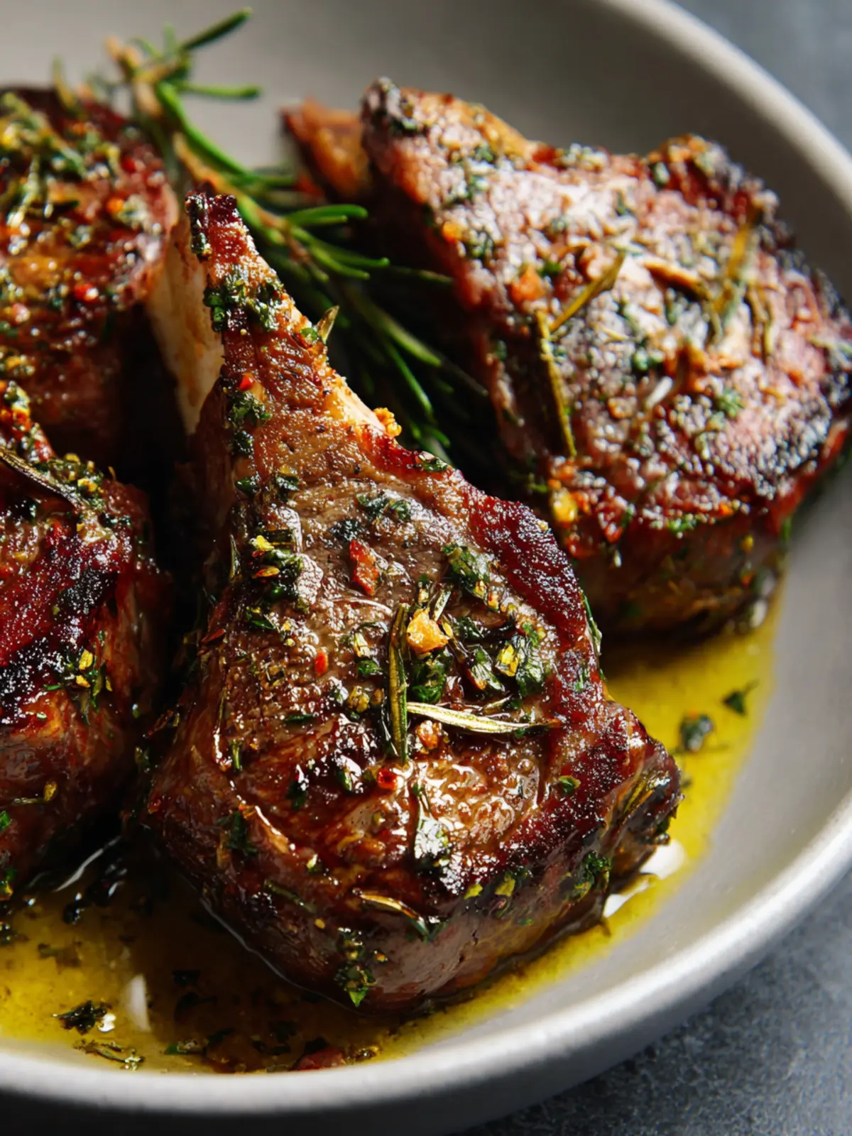 Garlic and Herb Lamb Loin Chops First Image