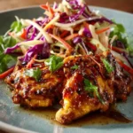 Sticky Apple Cider Chicken with Crisp Autumn Slaw First Image