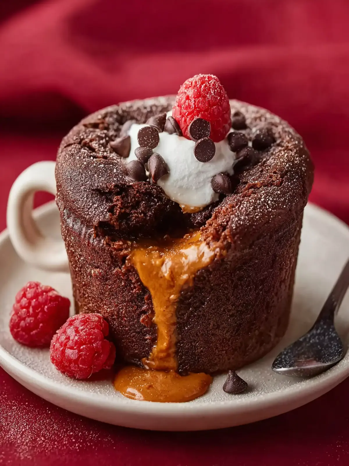 Chocolate Protein Mug Cake First Image