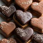 Homemade Chocolate Peanut Butter Hearts for Valentine's Day First Image