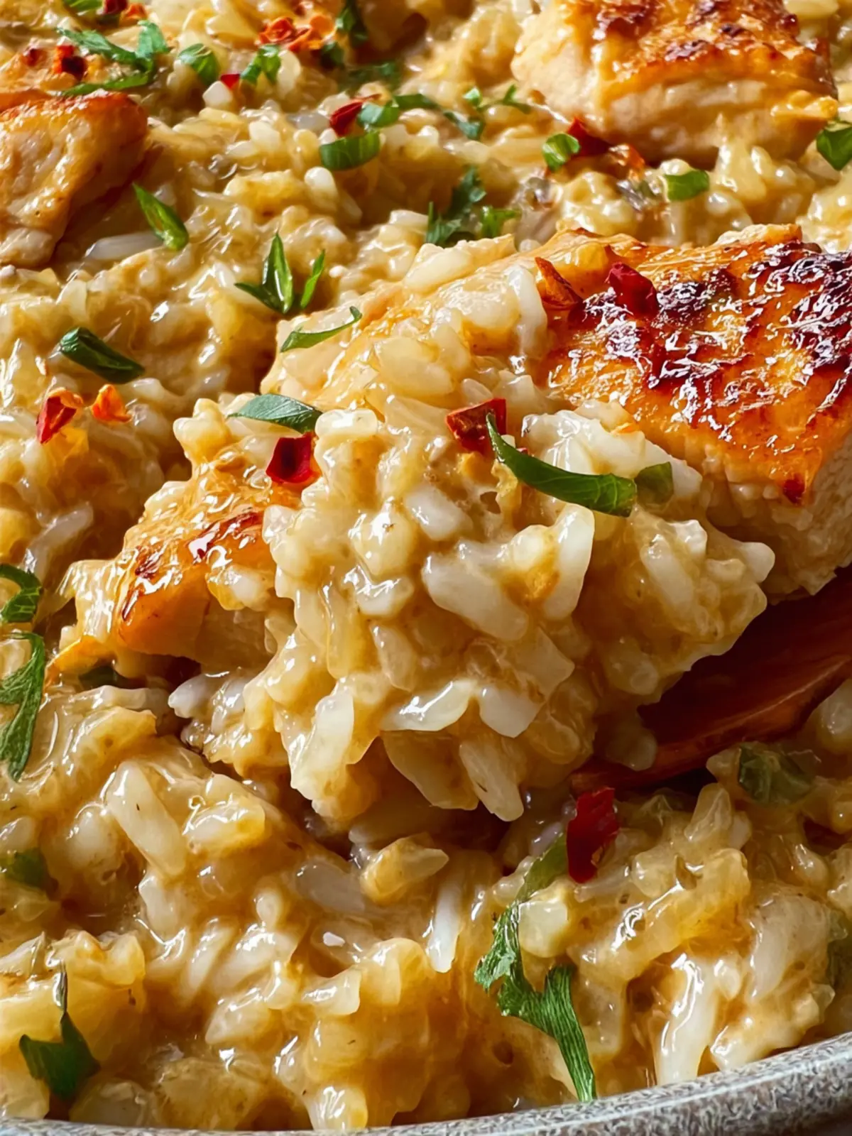 Dump & Bake Creamy Rice & Chicken First Image