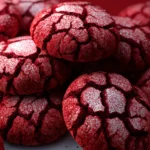 Red Velvet Crinkle Cookies First Image