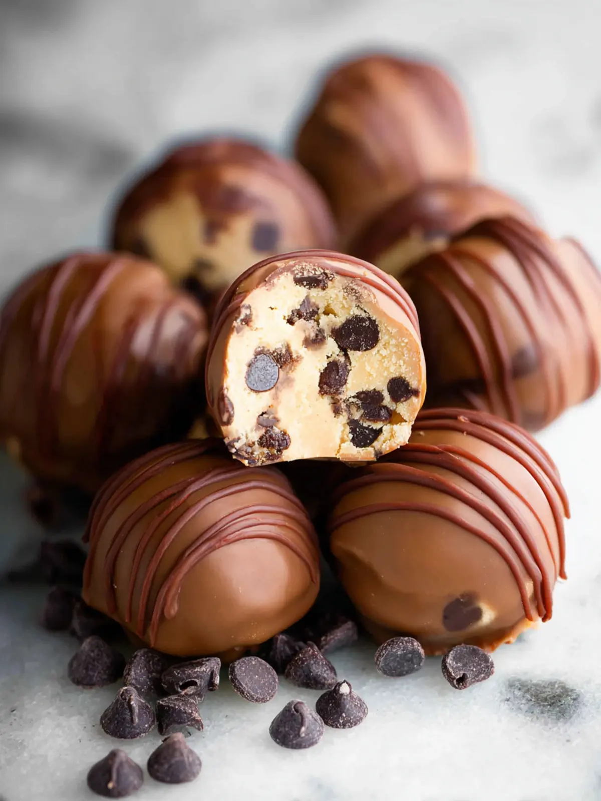 Chocolate Chip Cookie Dough Truffles First Image