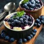 Baked Blueberry Cottage Cheese Bowls First Image
