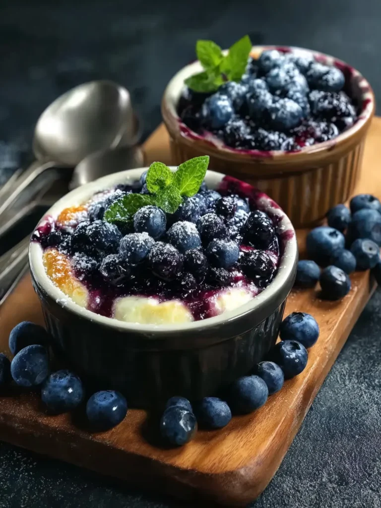 Baked Blueberry Cottage Cheese Bowls First Image