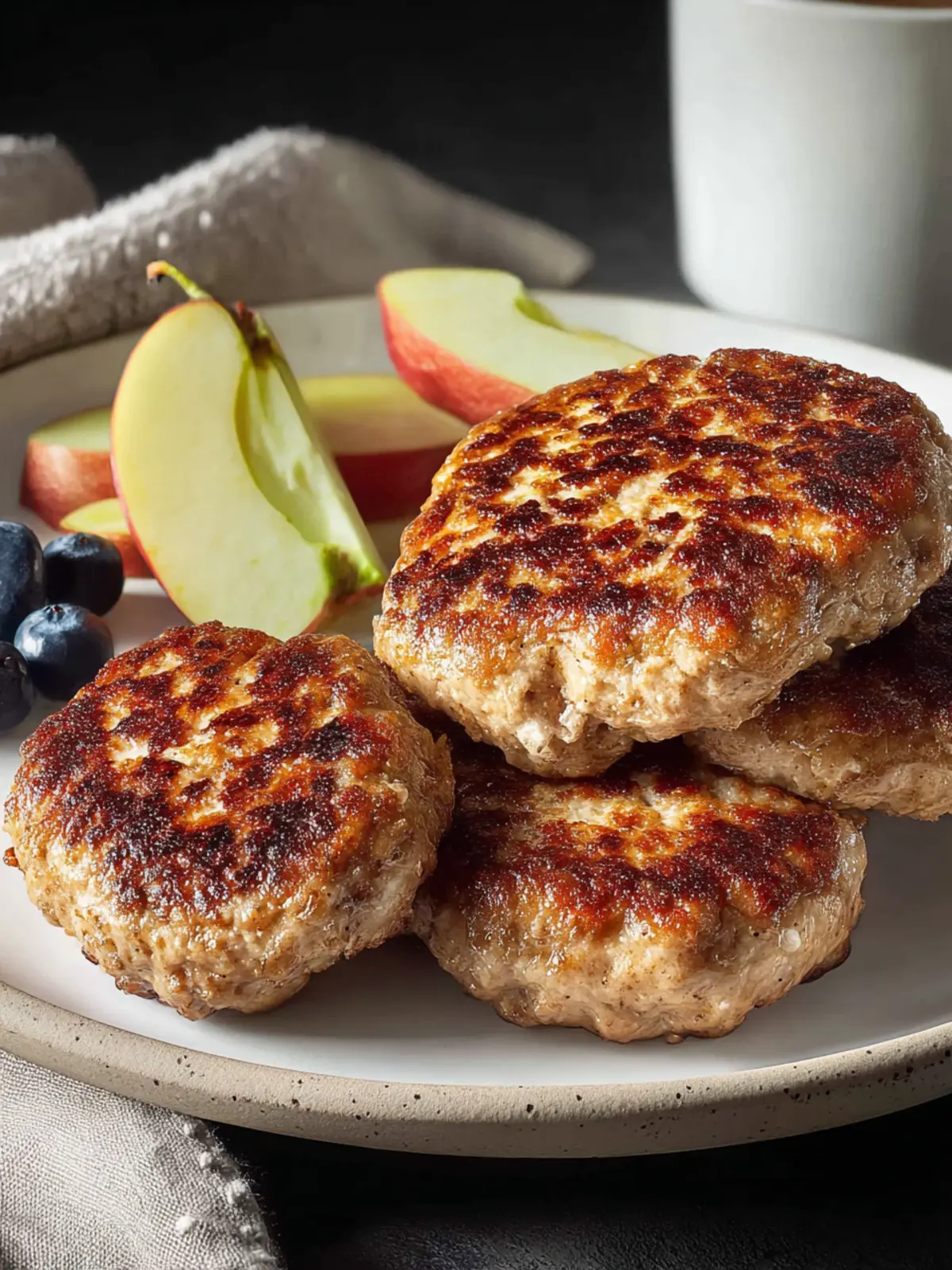 Easy Chicken Breakfast Sausage Patties (Maple Apple) First Image