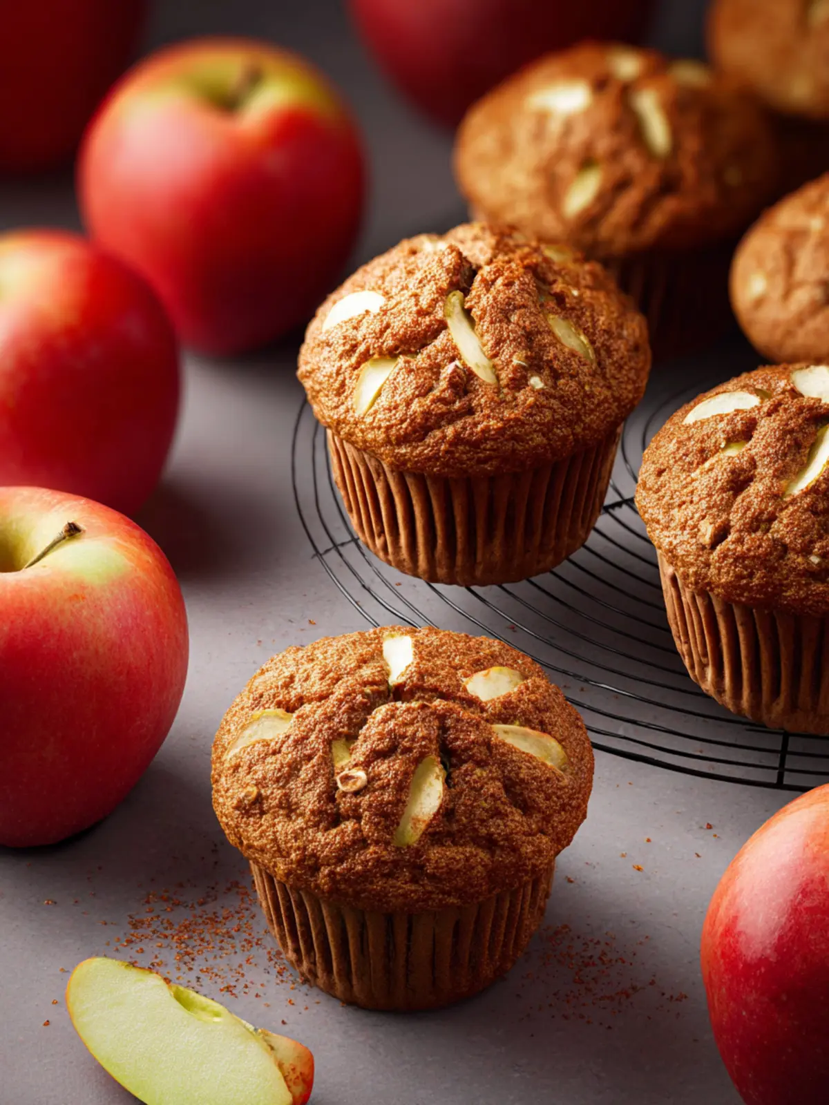 Healthy Apple Muffins First Image