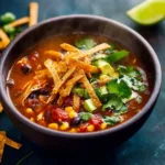 Healthy Chicken Tortilla Soup First Image