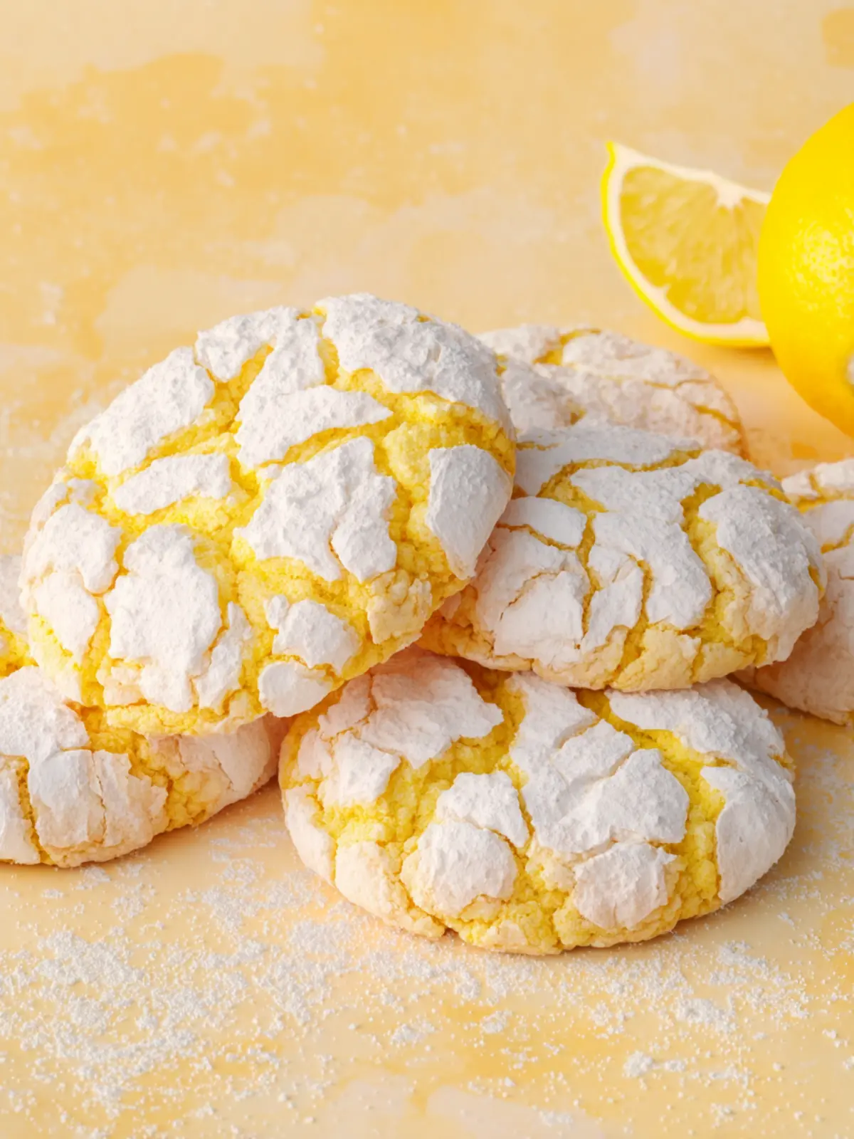 Lemon Crinkle Cookies First Image