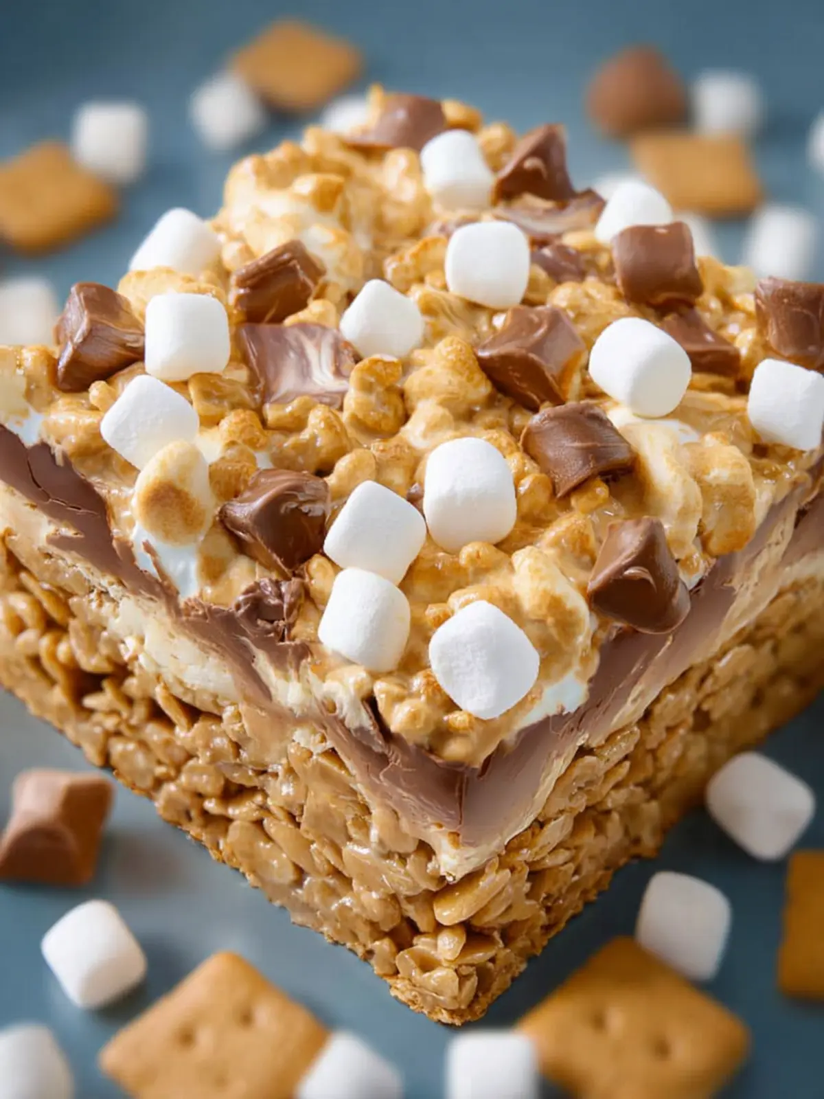 Peanut Butter No-Bake S’mores Bar First Image