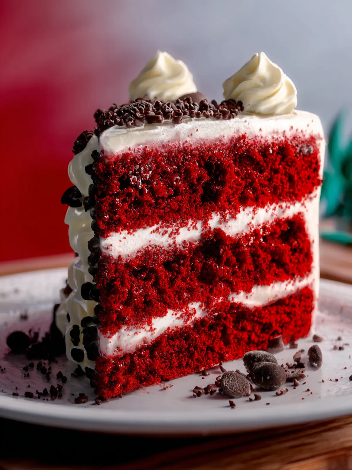 Red Velvet Chocolate Chip Cake First Image
