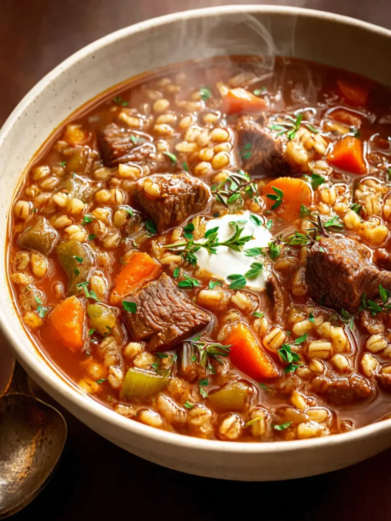 Beef Barley Soup First Image